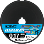 OWNER Шнур Kizuna EX X8 Broad PE super chartreuse 150м 0.17мм 9.9кг