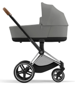 Коляска 3 в 1 Cybex Priam IV Chrome Brown complete и автокресло Cloud T i-Size Mirage Grey Plus Mirage Grey