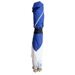 Палатка зимняя куб СЛЕДОПЫТ 1,5 х1,5 м, Oxford 240D PU 1000, S по полу 2,2  кв.м, цв. синий/белый