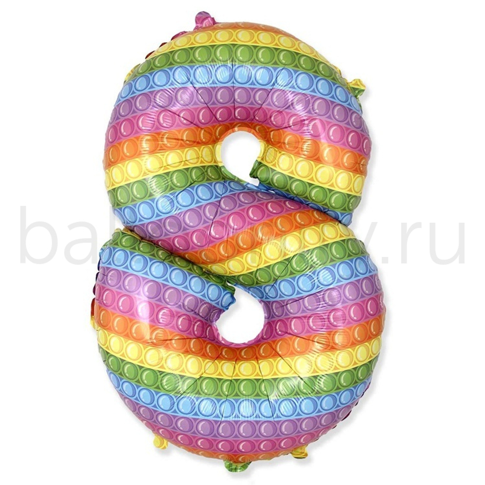 Шар ЦИФРА 8 Попит 32" 81 см