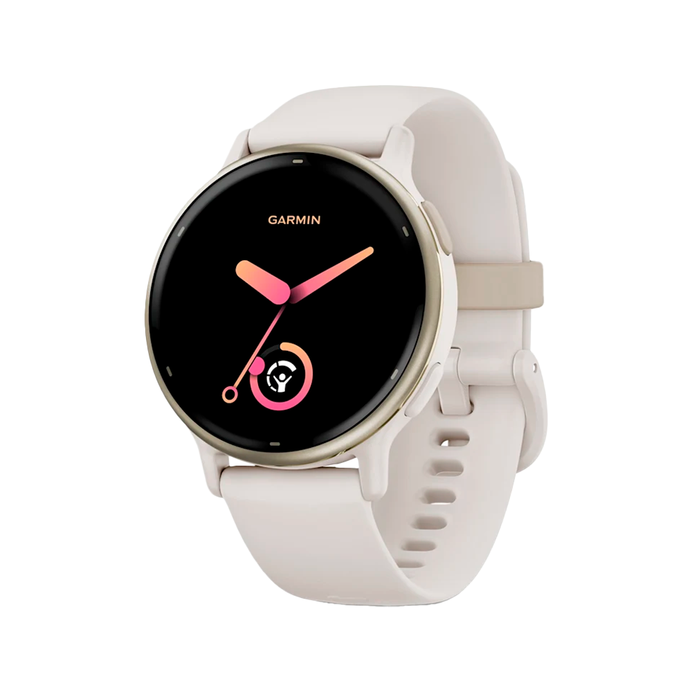 Умные часы Garmin Vivoactive 5, 42.2mm, Cream Gold / Ivory White (010-02862-11)