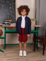 Бомбер для девочки  SCHOOL синий