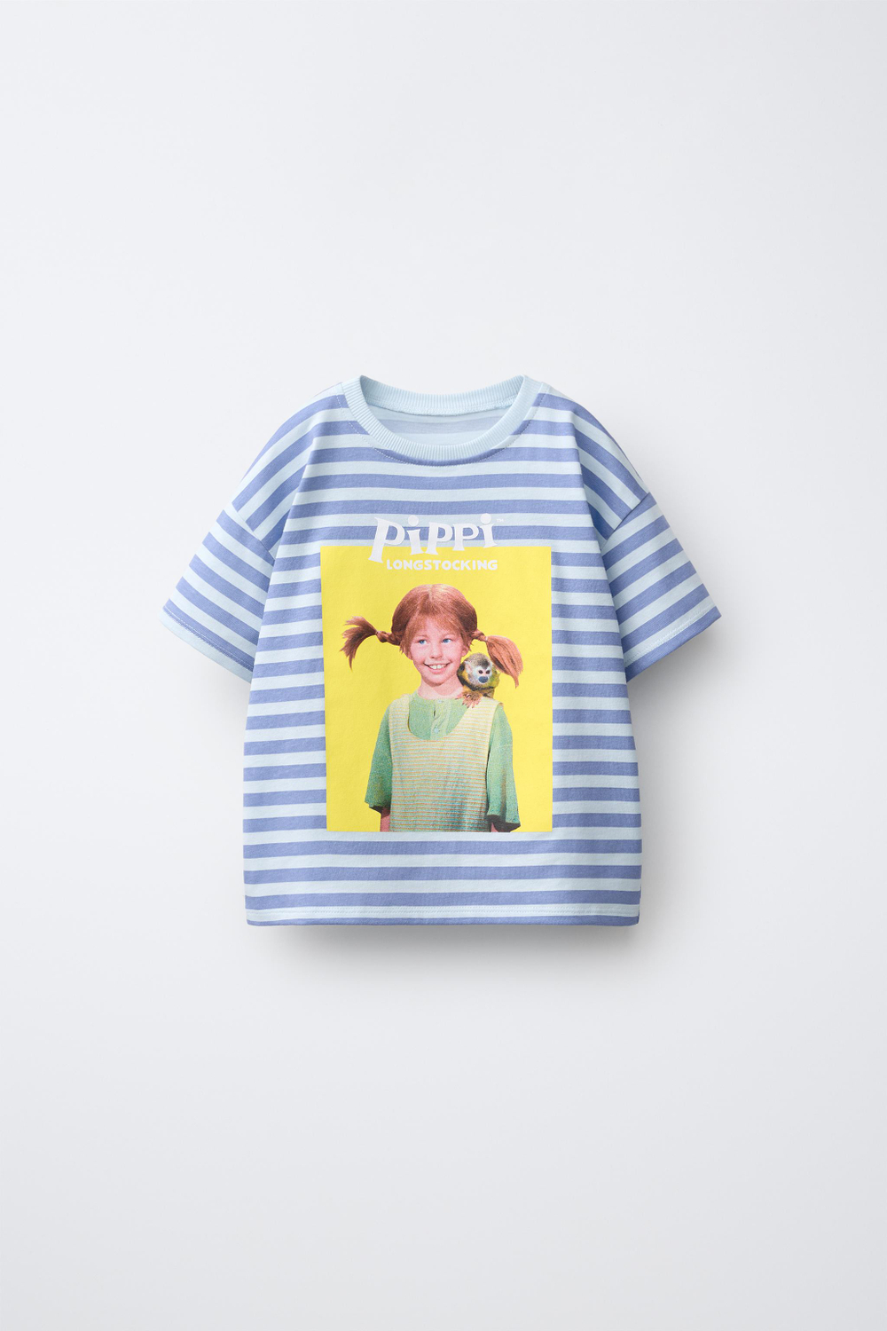 ZARA ФУТБОЛКА В ПОЛОСКУ «ПЕППИ ДЛИННЫЙЧУЛОК» © ASTRID LINDGREN COMPANY, ПОЛОСКИ