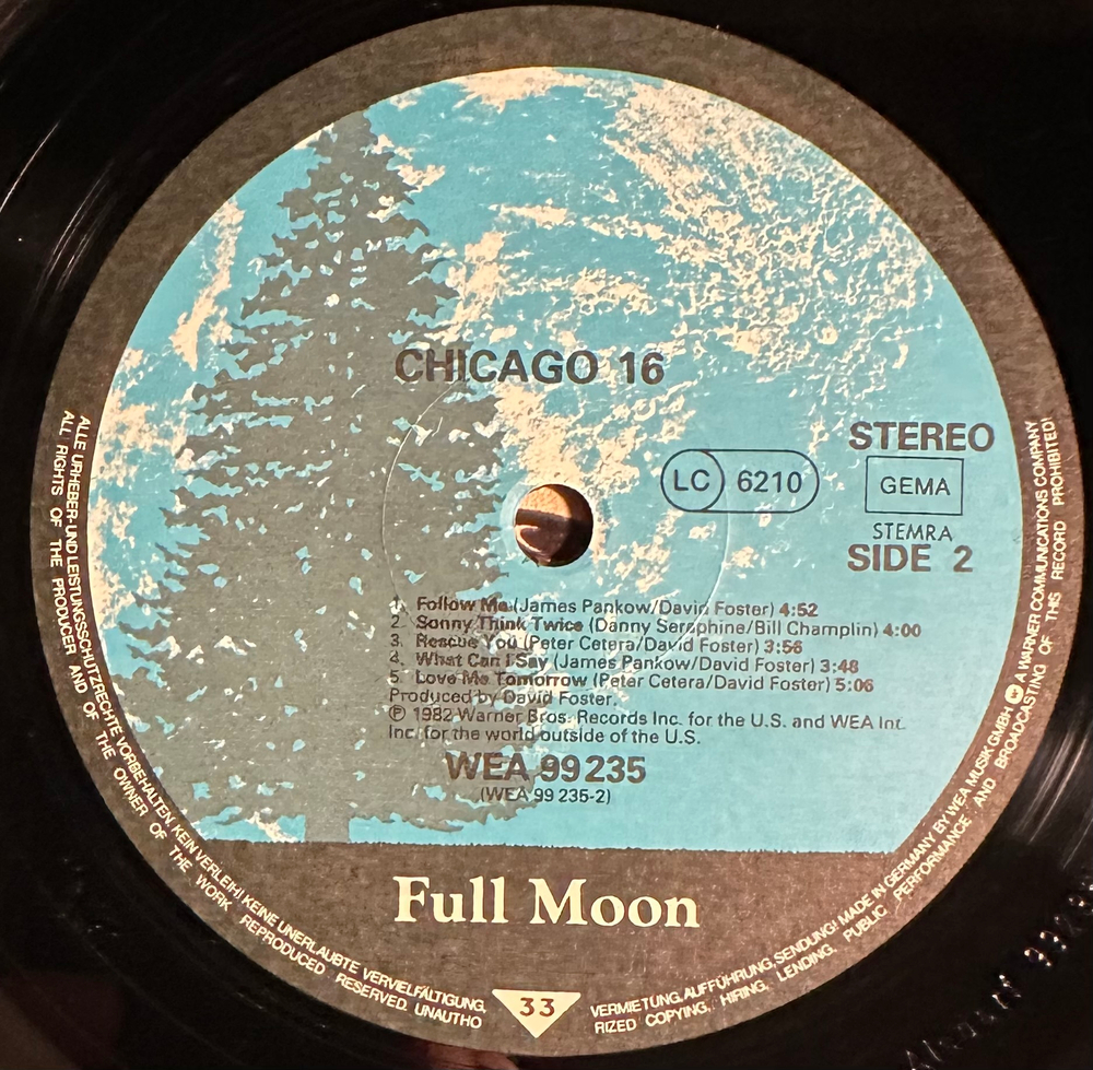 Chicago - Chicago 16 (Германия 1982г.)