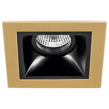 Комплект из светильника и рамки 1* GU5.3 D51307 золото/чёрный Domino Lightstar