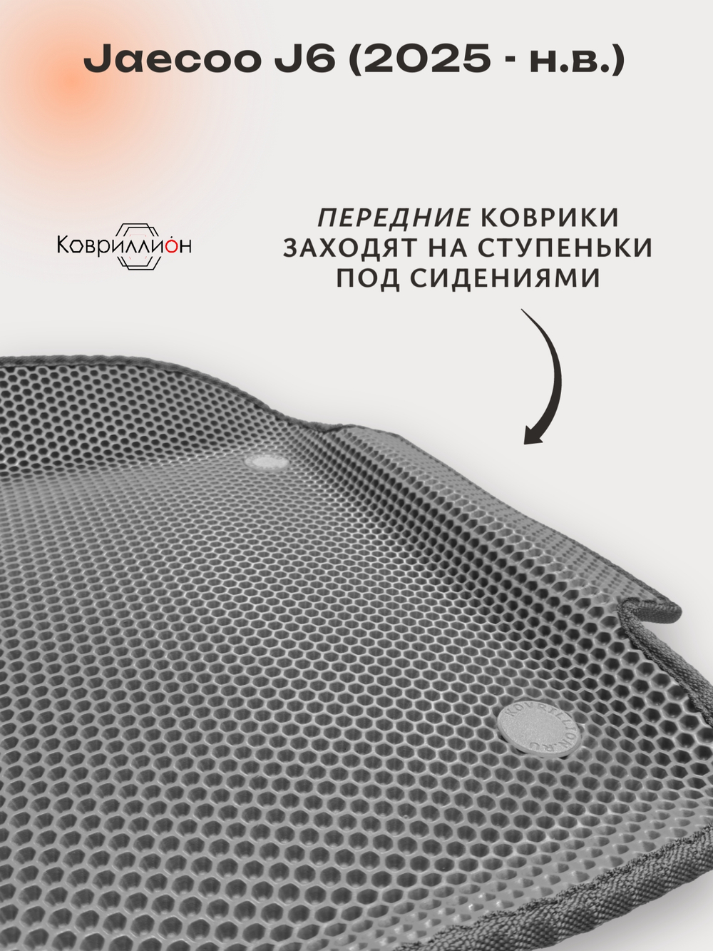 Передние автомобильные коврики ЭВА с бортами для Jaecoo J6 (25-н.в.)