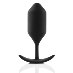 Черная анальная пробка для ношения 14см b-Vibe Snug Plug 4 BV-010-BLK