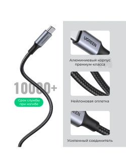 Type-C провод Угрин 100W с быстрой зарядкой для iPhone 16