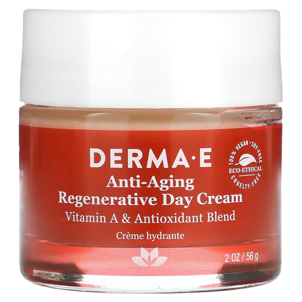 DERMA E, антивозрастной восстанавливающий дневной крем, 56 г (2 унции)