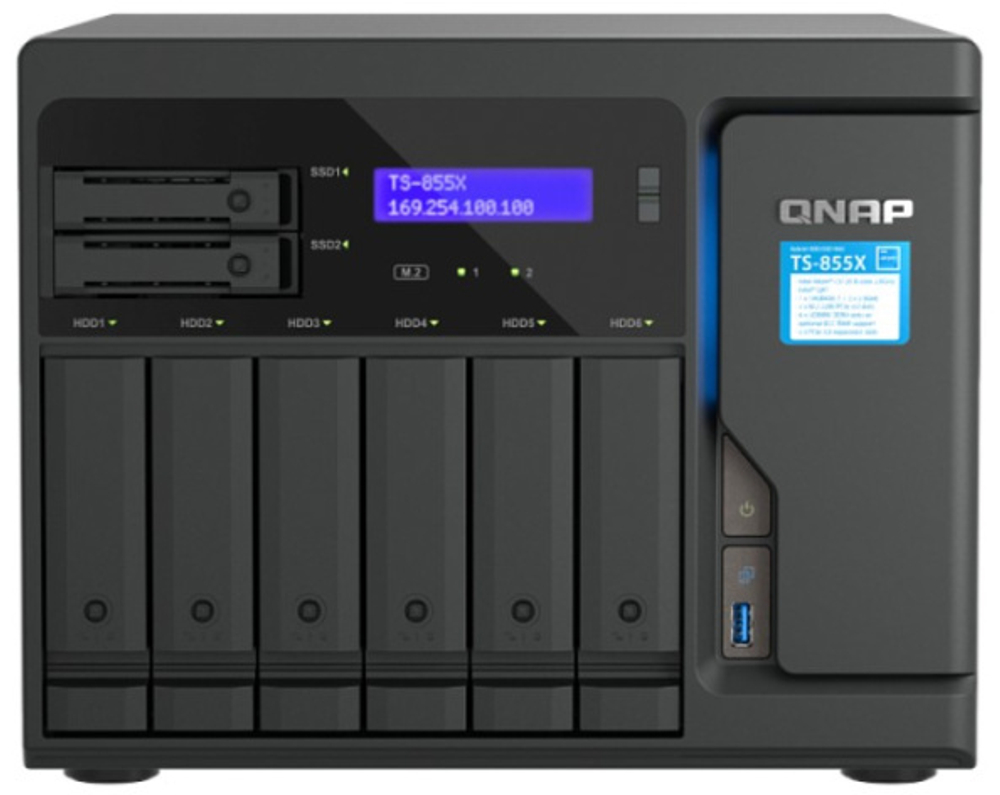 Сетевой RAID-накопитель QNAP  TS-855X-8G