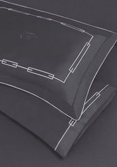 Постельное белье CHANEL антрацит сатин делюкс TIVOLYO HOME Турция