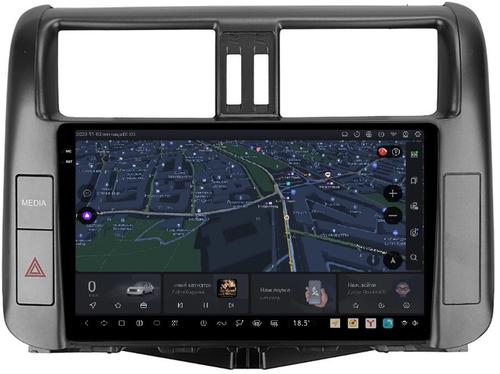 Магнитола для Toyota Land Cruiser Prado 150 2009-2013 (взамен 7" навигации) - Kuberg DUDU7 EW-9613-2 QLed+2K, Android 13, Быстрейшая, UIS7870 (DUDU7), CarPlay, SIM-слот