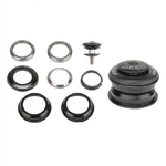 Рулевая колонка NECO, 1-1/8", б/резьбовая, п/интегрированная,  ZS 44/28.6  ZS 55/39,8, подшип. 5/32"x22- 2шт, высота  10,4мм, черн.