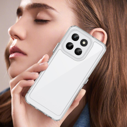 Противоударный чехол для Honor X6C, усиленные прозрачные защитные рамки