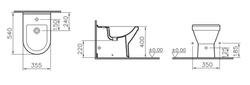 Биде напольное Vitra S50