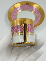 Кофейная пара розовая Legle, Limoges