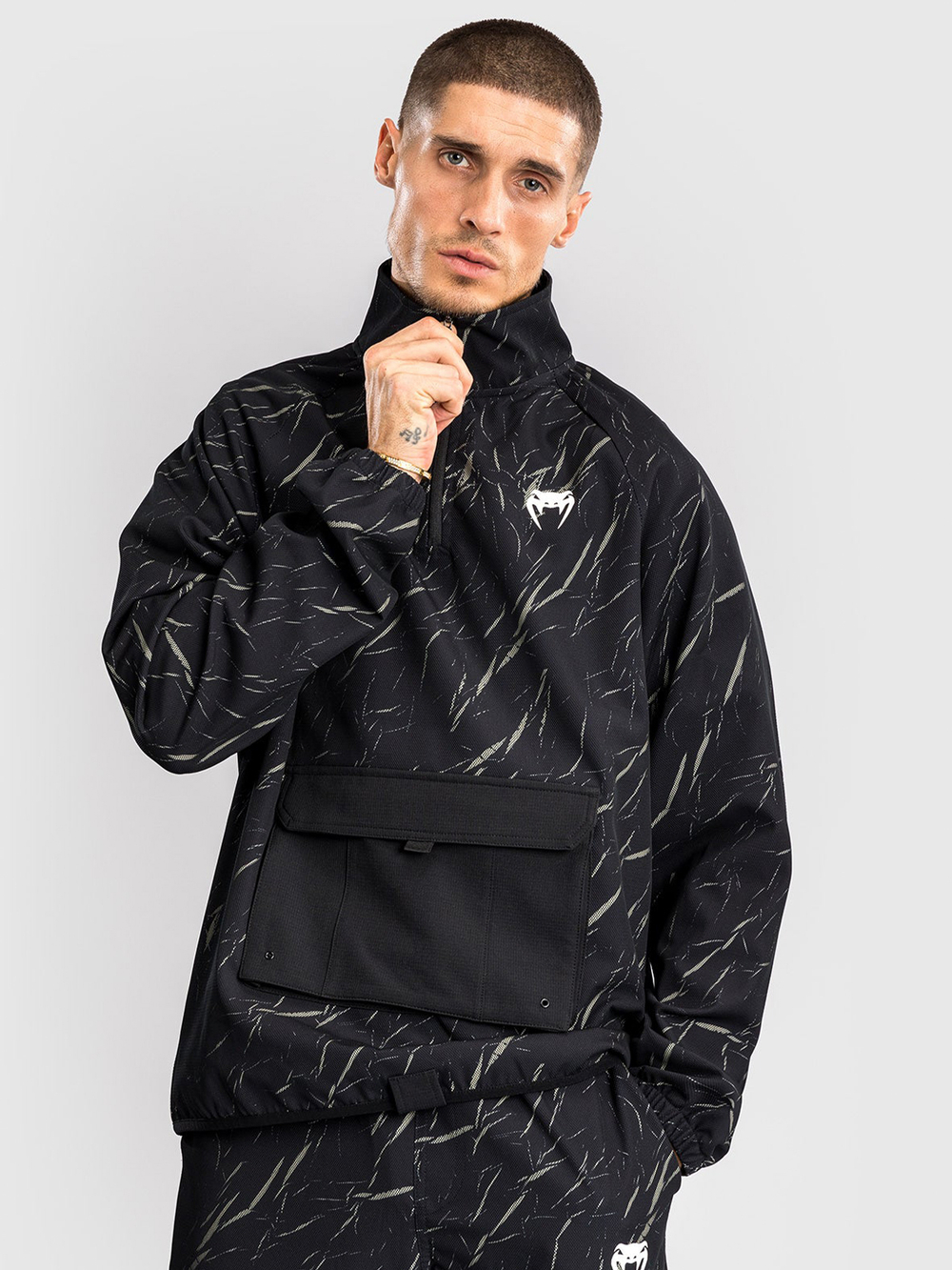 Шорты компрессионные Venum Midnight Fury Black/Grey/Silver