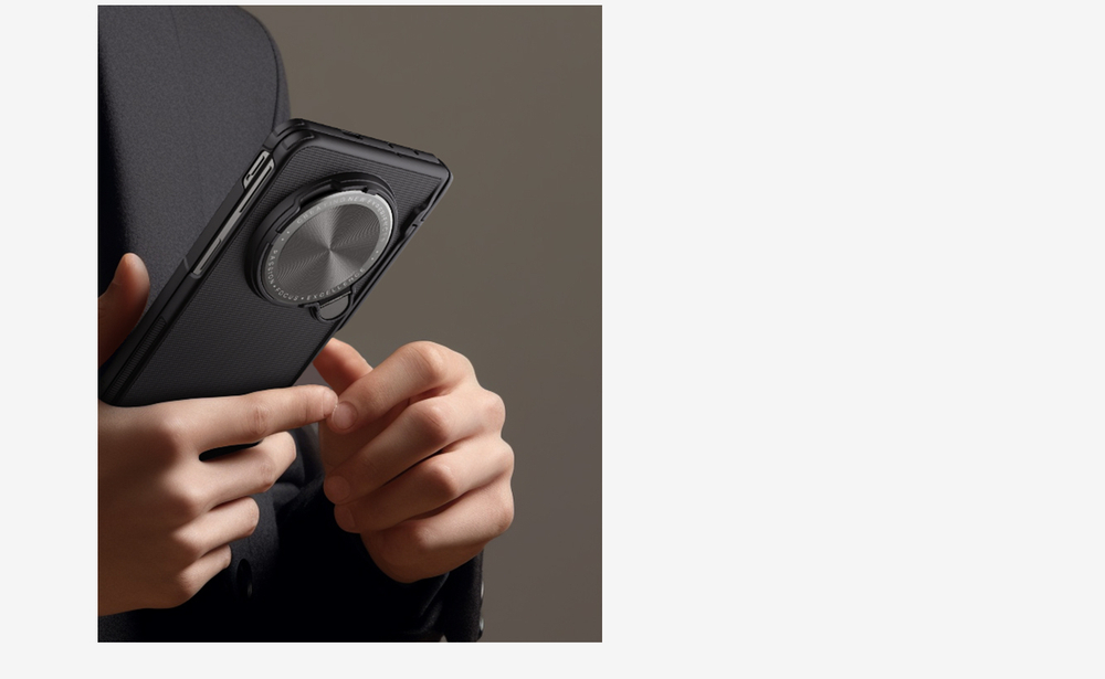 Чехол с поддержкой MagSafe от Nillkin для смартфона OPPO Find N5, серия Super Frosted Shield Prop Magnetic Case