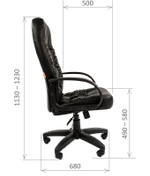 Офисное кресло CHAIRMAN 416 ЭКО, экокожа