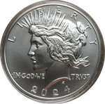 1 доллар Peace 2024 UNC