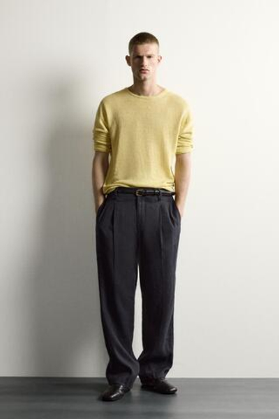 СВИТЕР RELAXED FIT ИЗ 100% КОНОПЛИ — ZARA