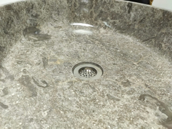 Раковина из мрамора Oval Grey Tin Lip MO-60351 52x38x14 из натурального камня