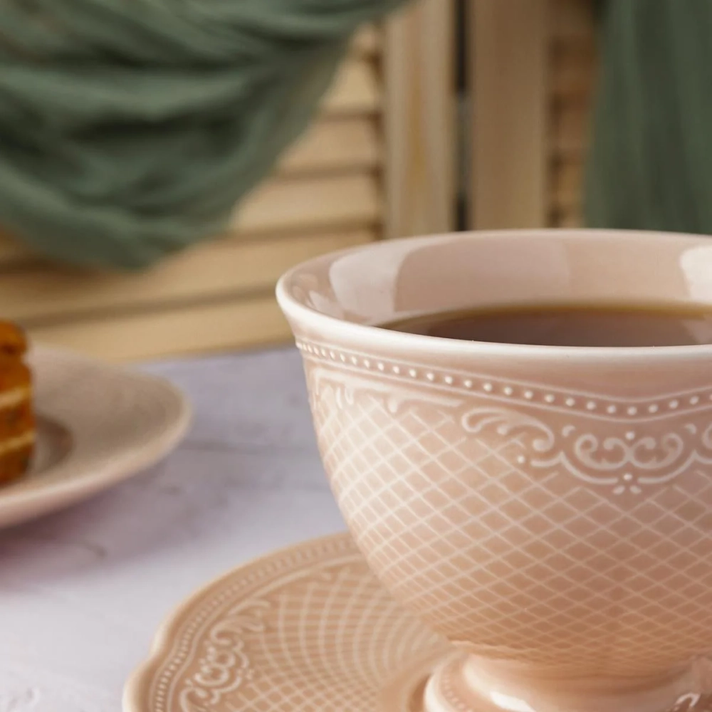 Чайная пара 250 мл, фарфор,серия "Aristocrat-Peach Tea", Noble