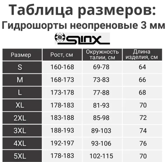 Шорты неопреновые Slinx Hybrid Cargo с карманами 3 мм