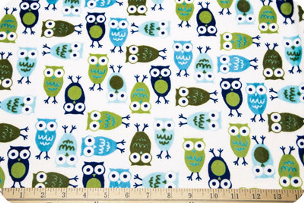 Плюш (ткань) Peppy Urban Zoologie 440 г/м², 48х48 см, nightowls midnight