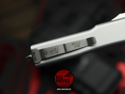 Нож Microtech UTX-70 A+++ GRAY D/E - серый апокалиптик клинок, серая рукоять
