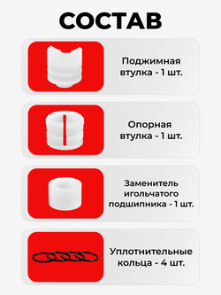 Ремкомплект рулевой рейки для ЭУР Toyota RAV 4 (III-IV) (11.2005-2020) (R-4)