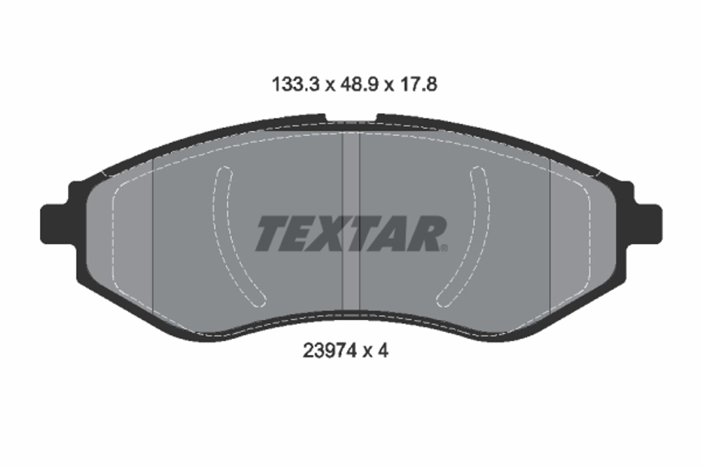 TEXTAR - 2397401-TET - Brake Pad Set, disc brake