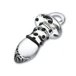 Прозрачная пробка из стекла с черными пупырышками Pacifier (Цвет: прозрачный)