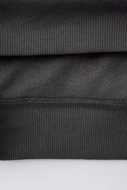ZARA ОДНОТОННОЕ ХУДИ, ТЕМНЫЙ АНТРАЦИТ