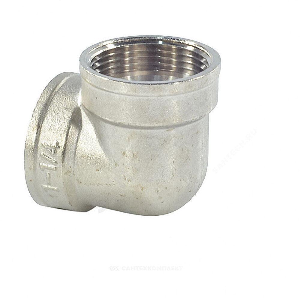 Угольник латунь никель Ду 32 (1 1/4") ВР/ВР SantechSystems