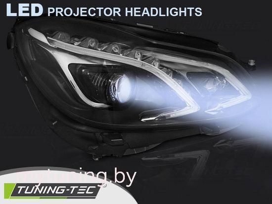 Фары передние BLACK LED DRL для Mercedes E W212 FL