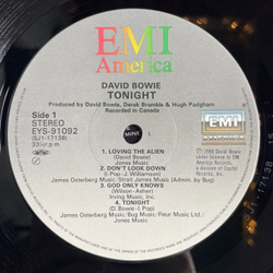 Винтажная виниловая пластинка LP David Bowie Tonight (Japan 1984) (No obi) Don't Look Down