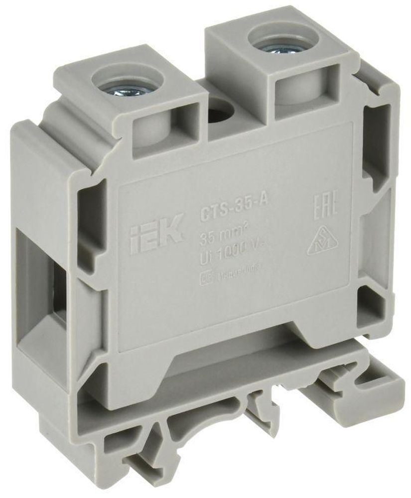 Колодка клеммная CTS с шестигранником 35кв.мм сер. IEK YCT10-01-K03-035