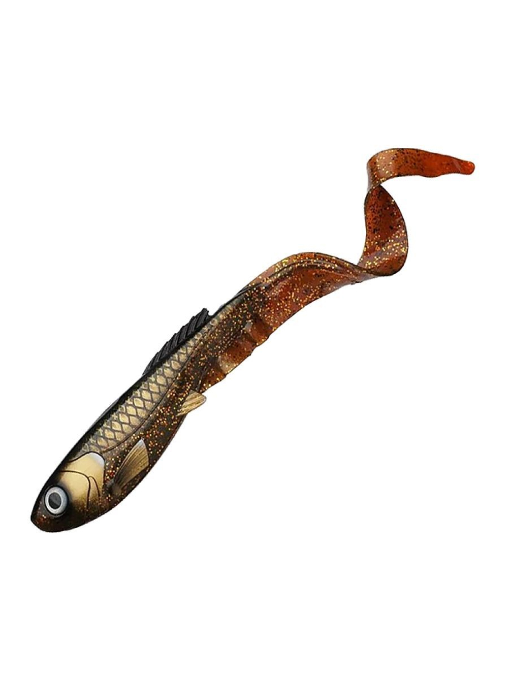 Приманка мягкая твистер Abu Garcia Beast Curl Tail, 210 мм, 4 шт, Firetiger
