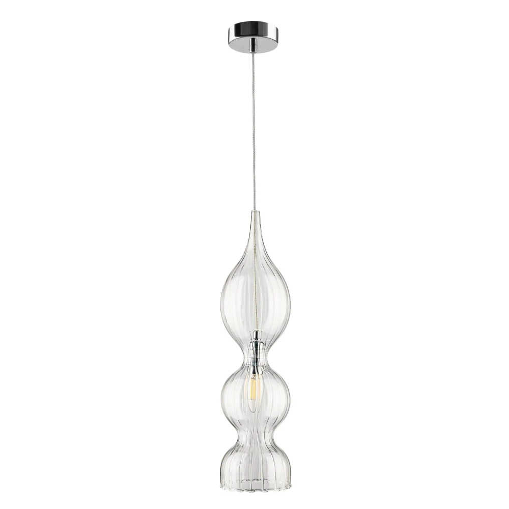 Светильник подвесной Crystal Lux IRIS SP1 B TRANSPARENT