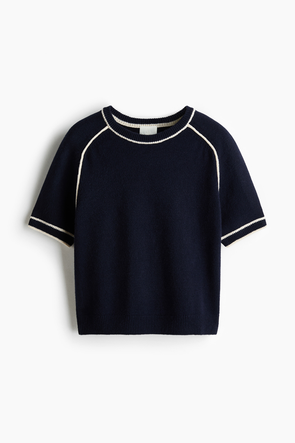 Трикотажная футболка с полосками - H&M