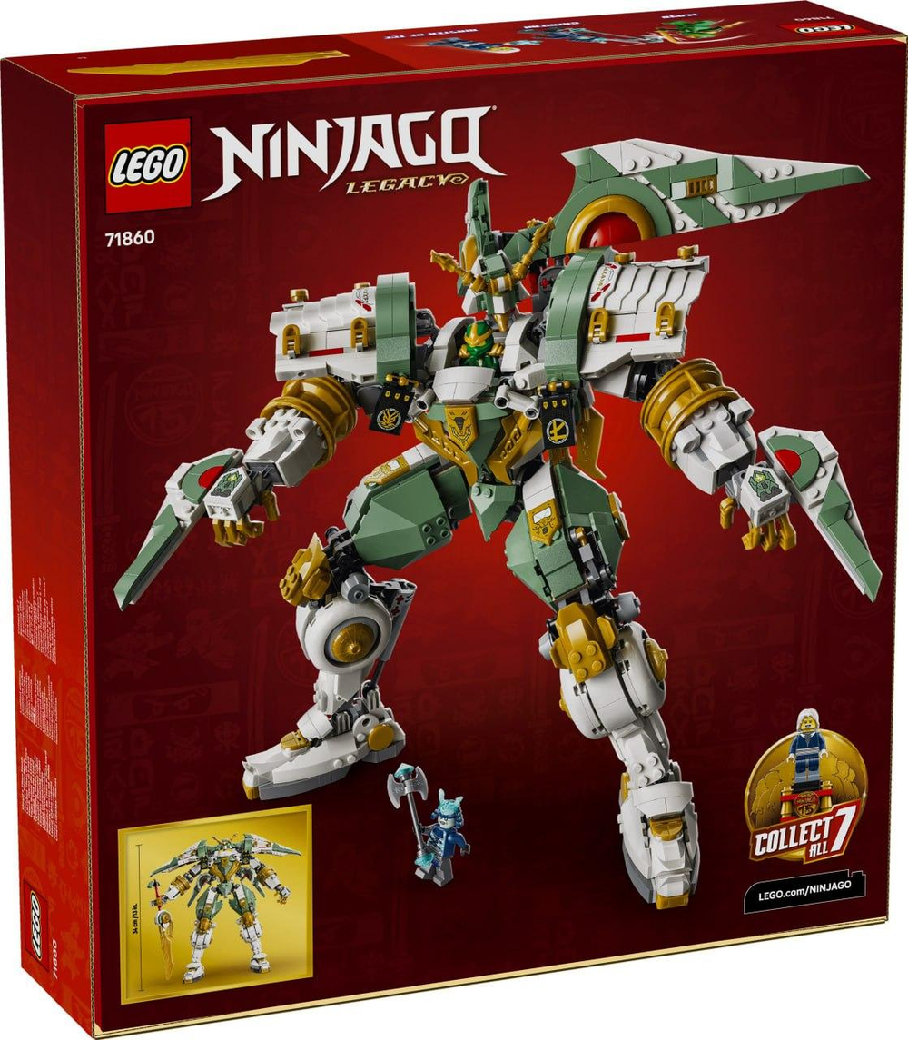 Конструктор LEGO ниндзяго Робот-титан Ллойда: 15-я годовщина 71860 | LEGO NINJAGO 15th Anniversary 1293 детали | 14+