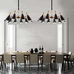 Ceiling design lamp  Duke by Delightfull (12 lampshades,  Black)