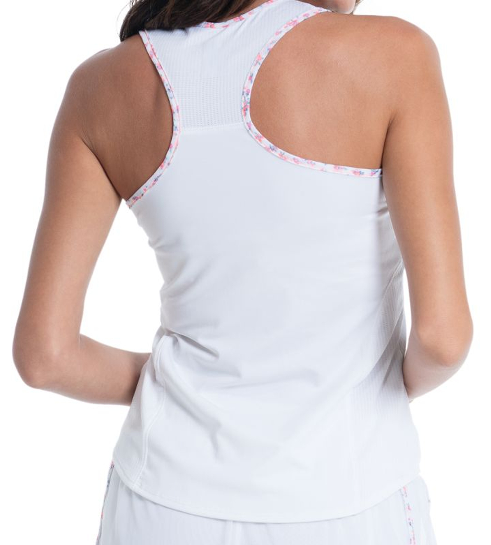 Женский теннисный топ Lucky in Love Liberty In Love Blossom Tank - white