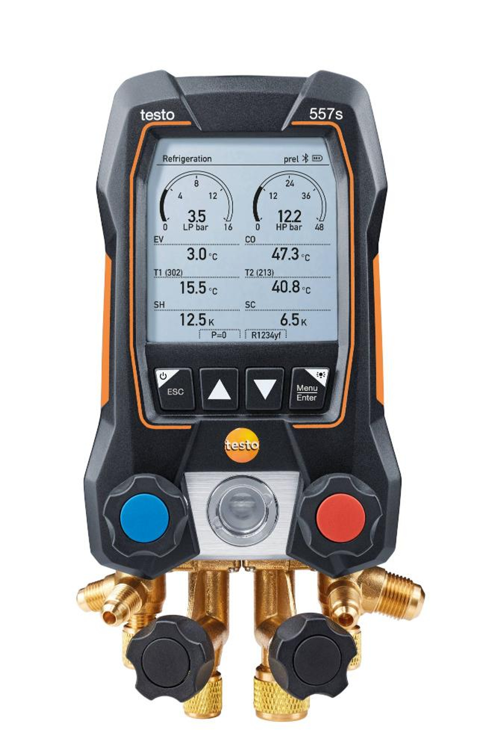 Цифровой манометрический коллектор Testo 557s комплект 1 в кейсе с поверкой