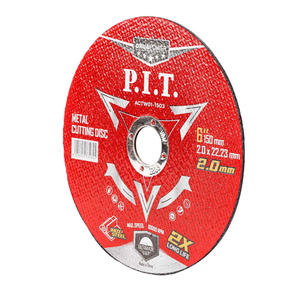 Диск отрезной по металлу P.I.T. 150x22,2x2,0 мм, (ACTW01-1503)