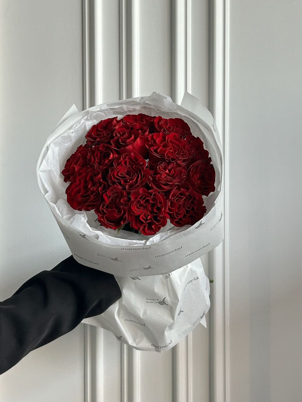Букет из красной розы ХЕРТС 15 шт