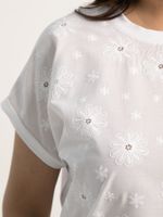 Блуза Таня (белая/цветы) Б15707-20М LT Collection
