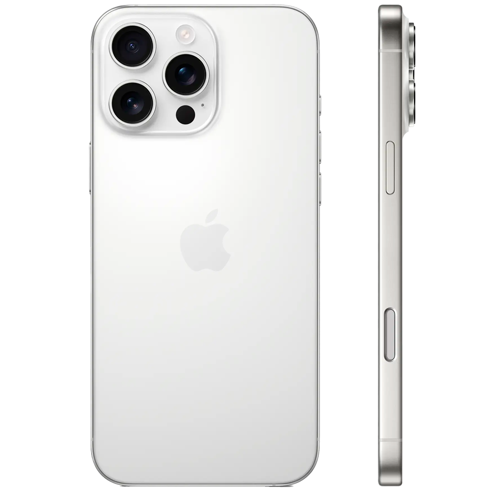Смартфон Apple iPhone 16 Pro Max 256GB, Dual Sim, White Titanium (Титановый белый)