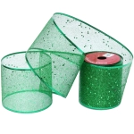 Лента для декорирования «Мерцание» 10 см, 2,7 м, Изумруд